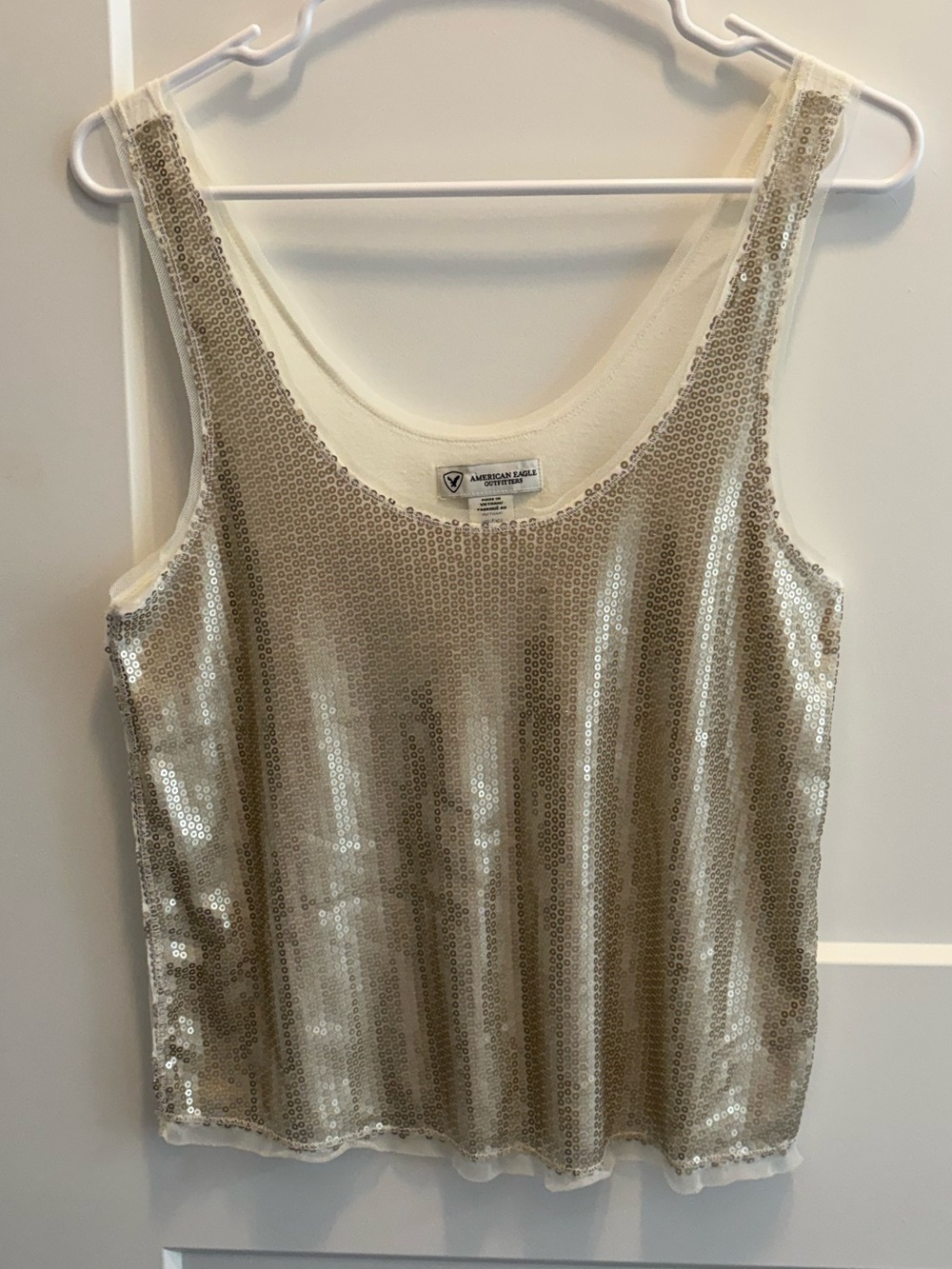 Y2K American Eagle sequin tank top #45